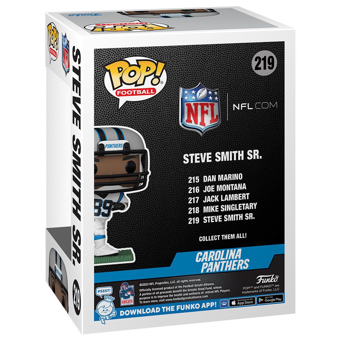 Funko POP! #219 Steve Smith Sr. Carolina Panthers Vinyl NFL Figure