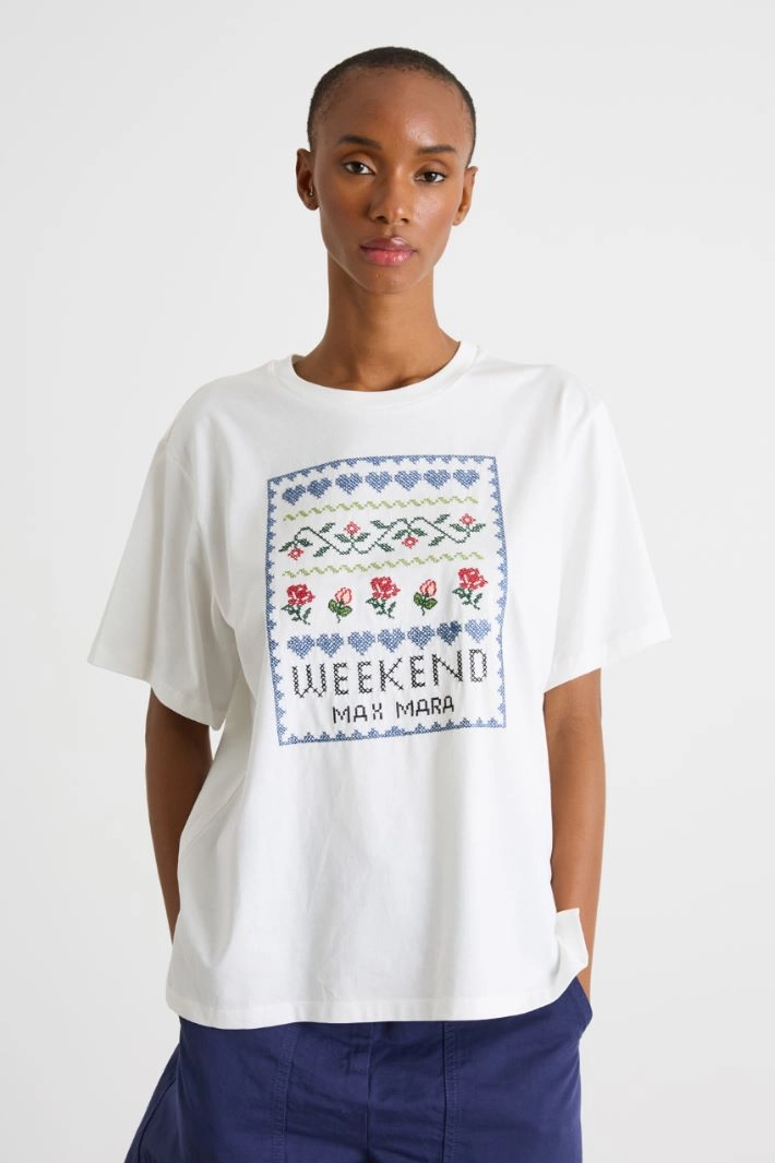 Printed T-shirt - WHITE