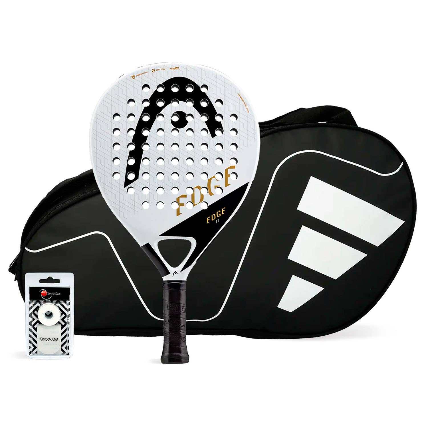 PACK HEAD EDGE II WHITE PADEL BAG ADIDAS CARBON CTR WHITE