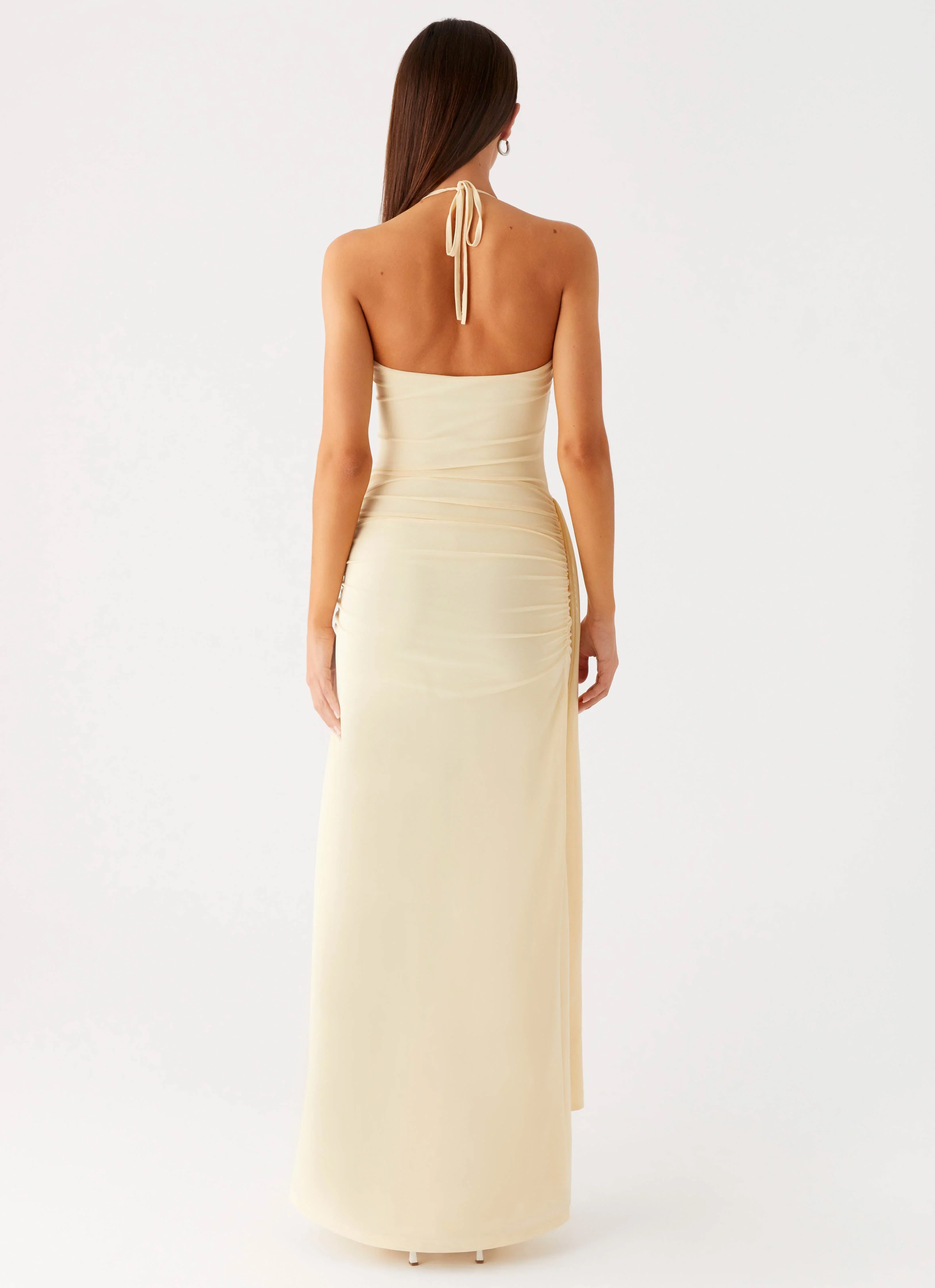 Signal Halter Maxi Dress - Sunny Yellow
