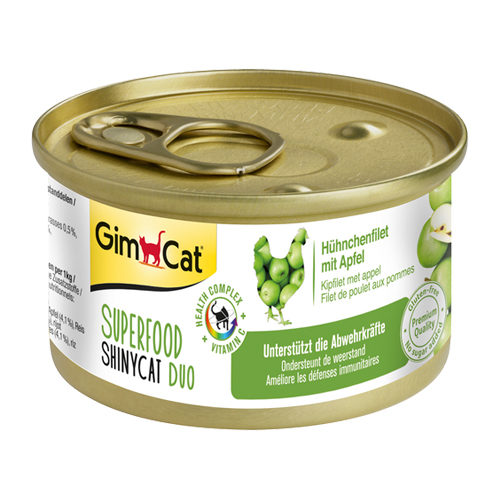 GimCat Superfood ShinyCat Duo - Tuna Fillet & Tomato - 24 x 70g