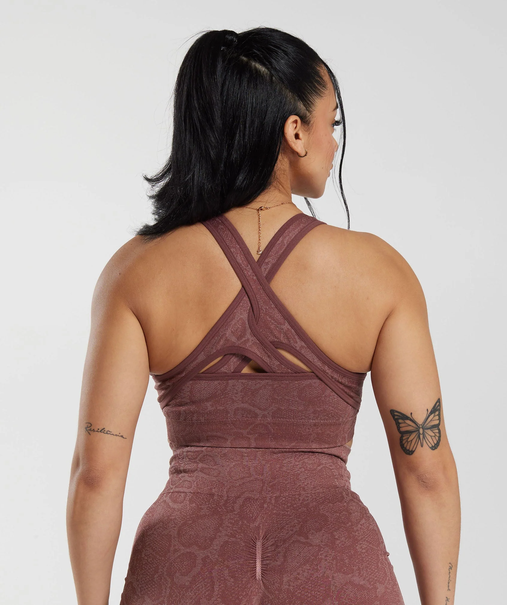 Adapt Animal Seamless Sports Bra Modern Blush Pink/Magenta Brown
