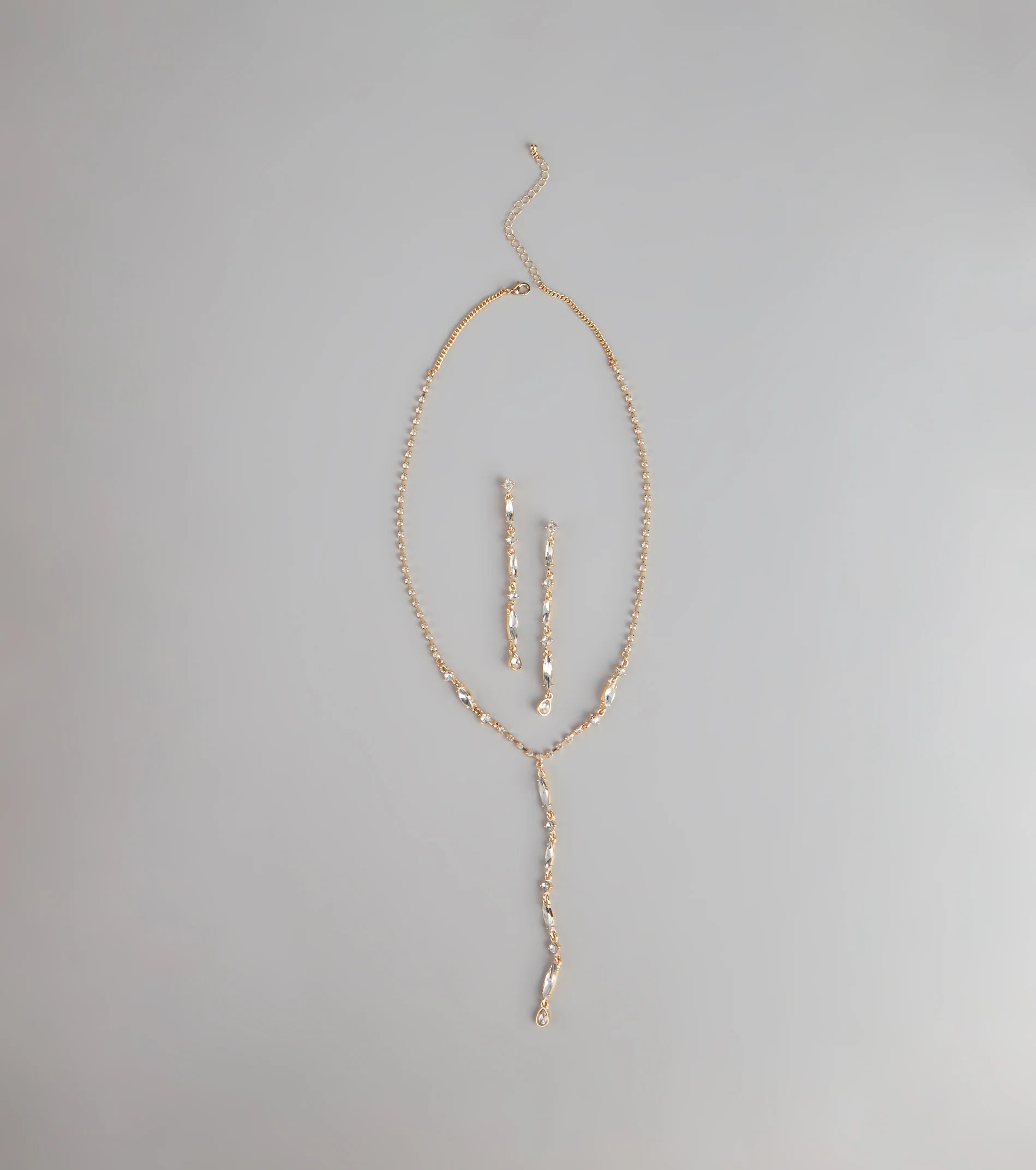 Luxe Glow Necklace And Earrings Set