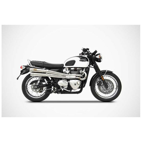 Complete Zard high line 2 in 2 stainless steel racing - black stainless steel tipRef: Zad00777A / Ztp066S00Ssr-B