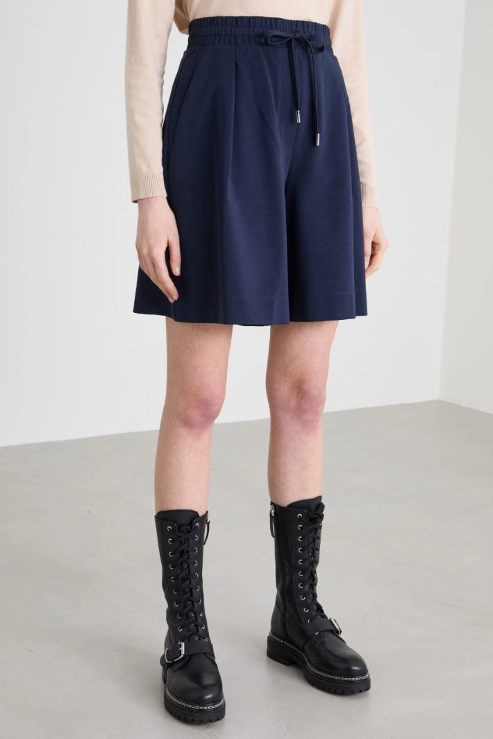 Jersey Bermuda shorts - BLUE