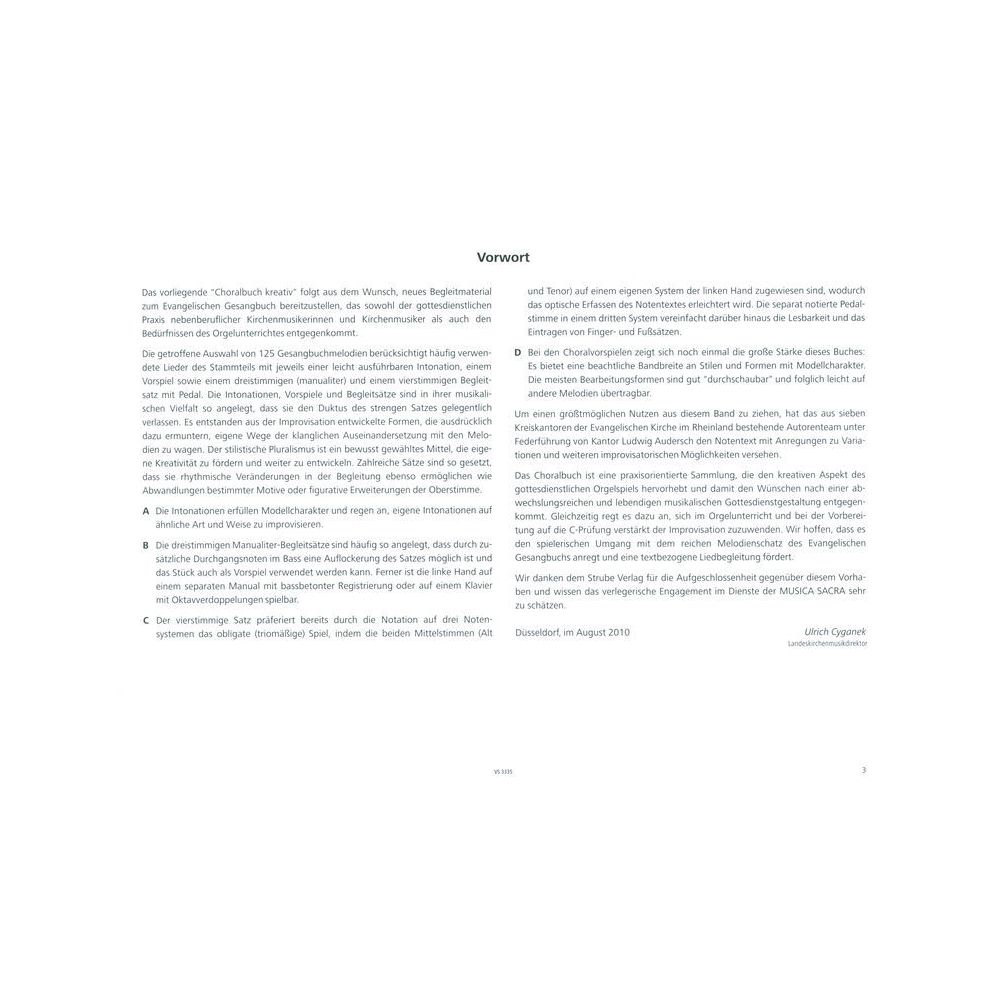 Strube Verlag Choralbuch kreativ – Thomann Ireland