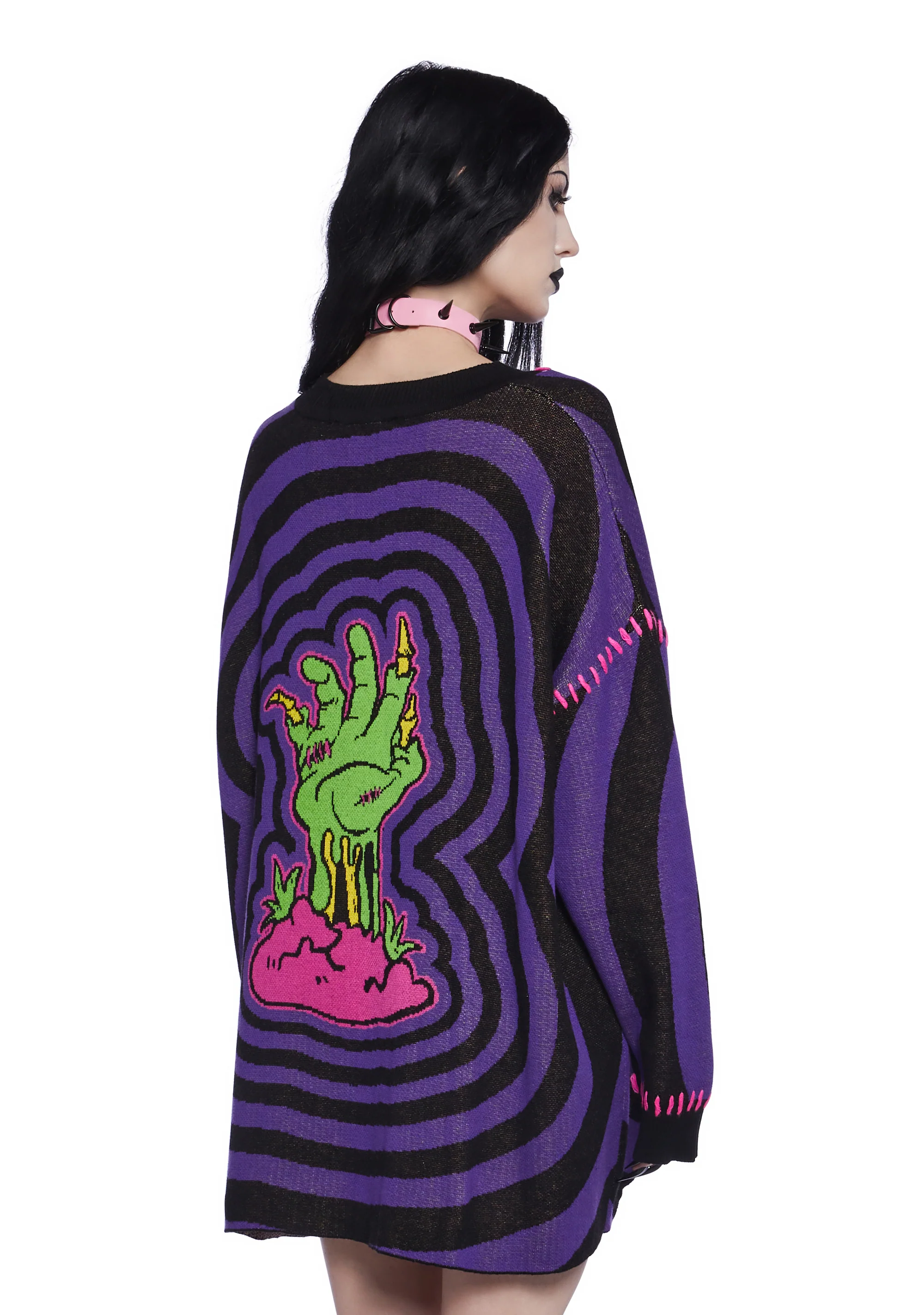 Ghoulish Gateway Intarsia Sweater