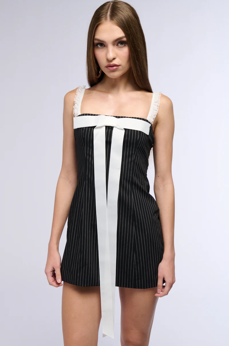 Just Add Another Bow Mini Dress