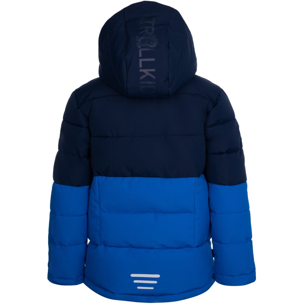 Trollkids Gryllefjord Jacket Kids - Navy/Medium Blue/Bright Green