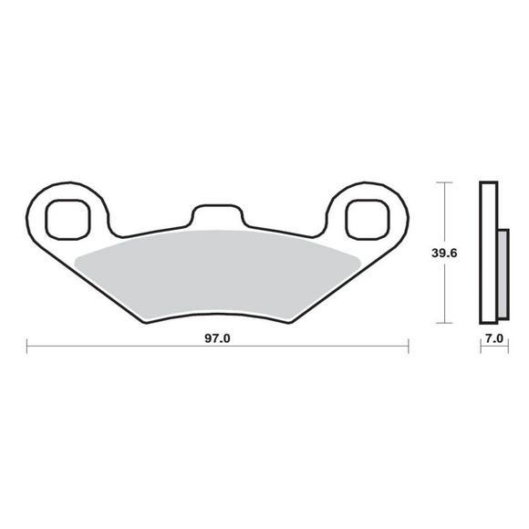 Brembo Sintered Metal Brake Pads Front/Rear Depending on ModelRef: 07104XS