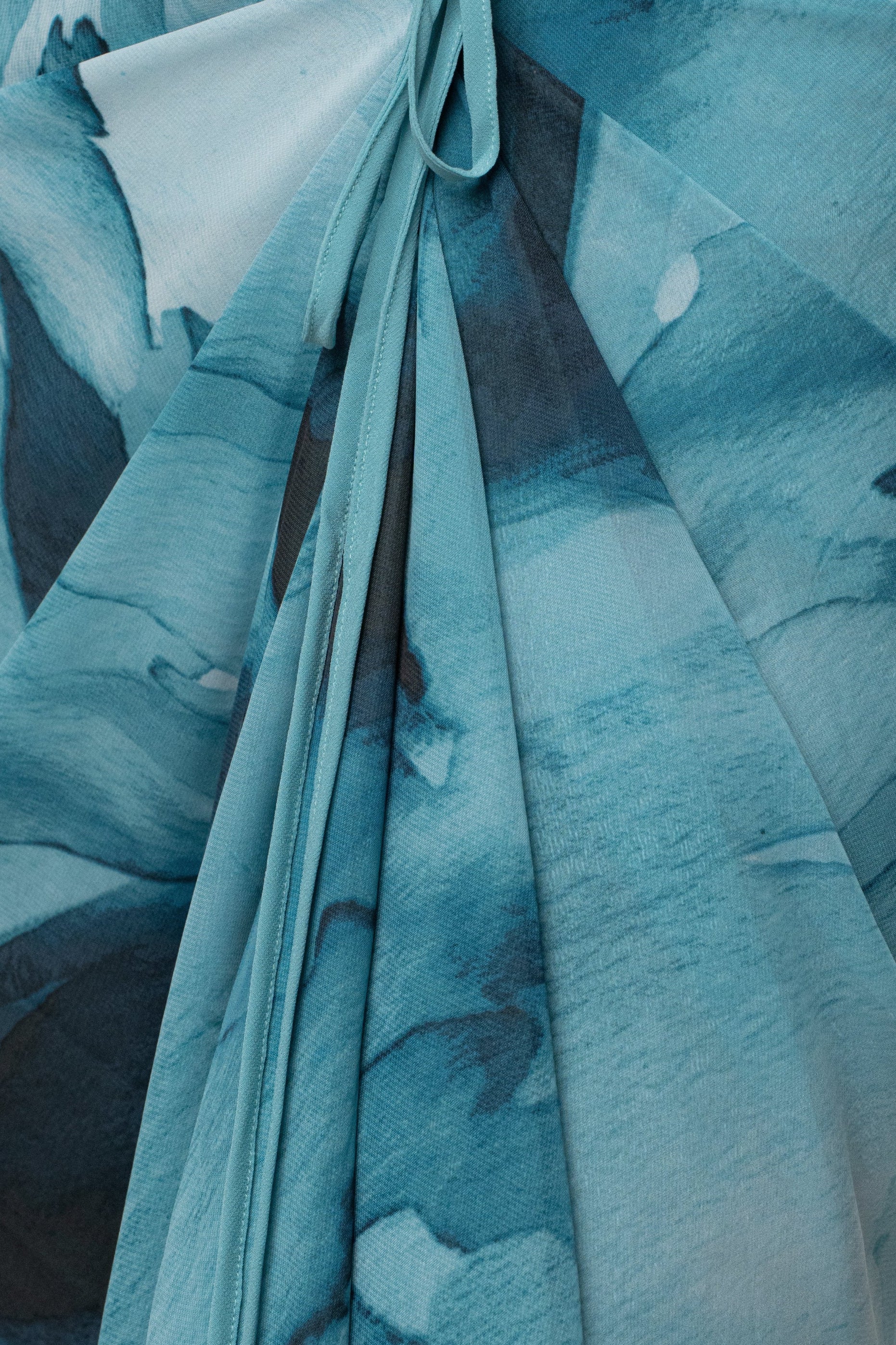 Blue Abstract Noelia Printed Skirt