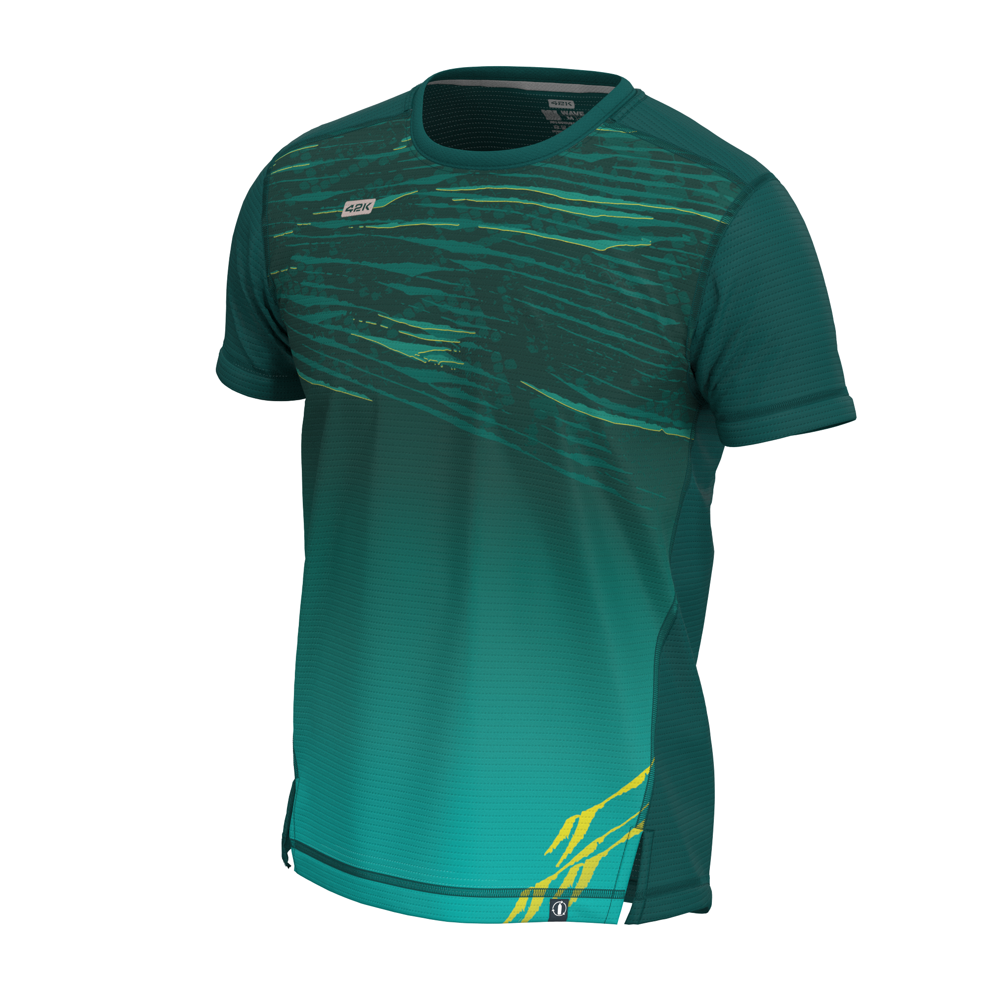 T-shirt running 42K PANGEA America Green GREEN