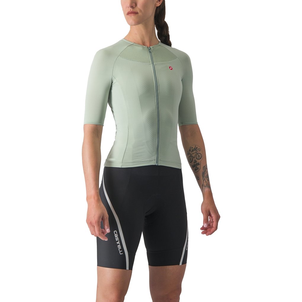 Castelli Velocissima 2 Jersey Women - defender green/twilight blue 346