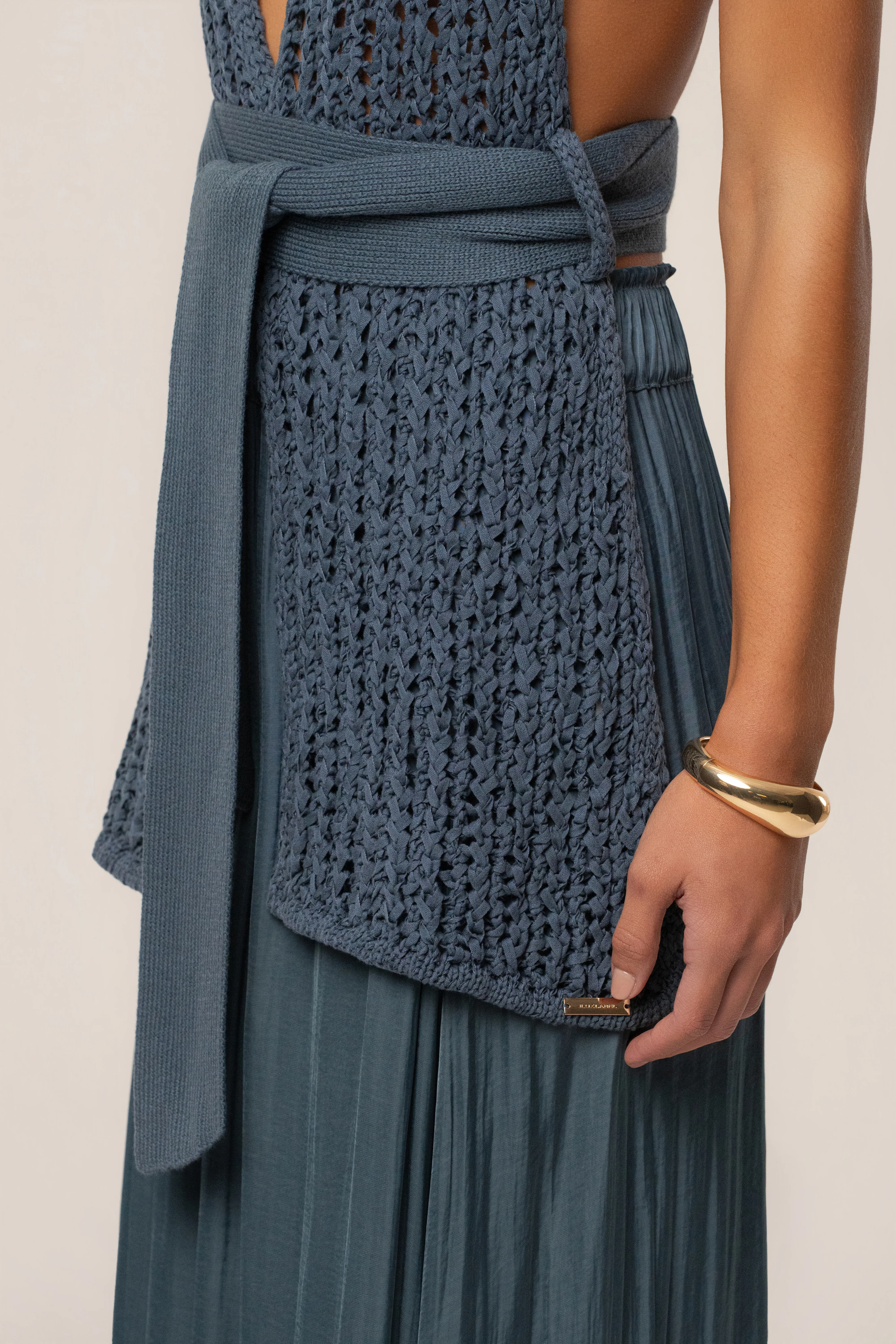 Teal Low Tide Crochet Top