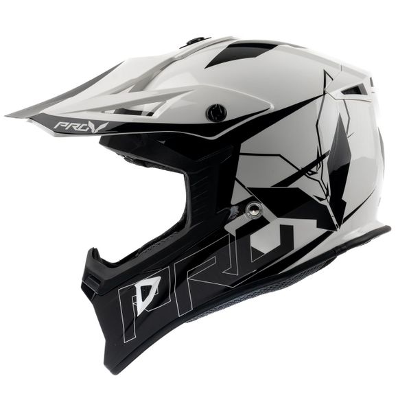 Prov SKUD DALLAS 2026 cross helmet - White / BlackRef: POV0002