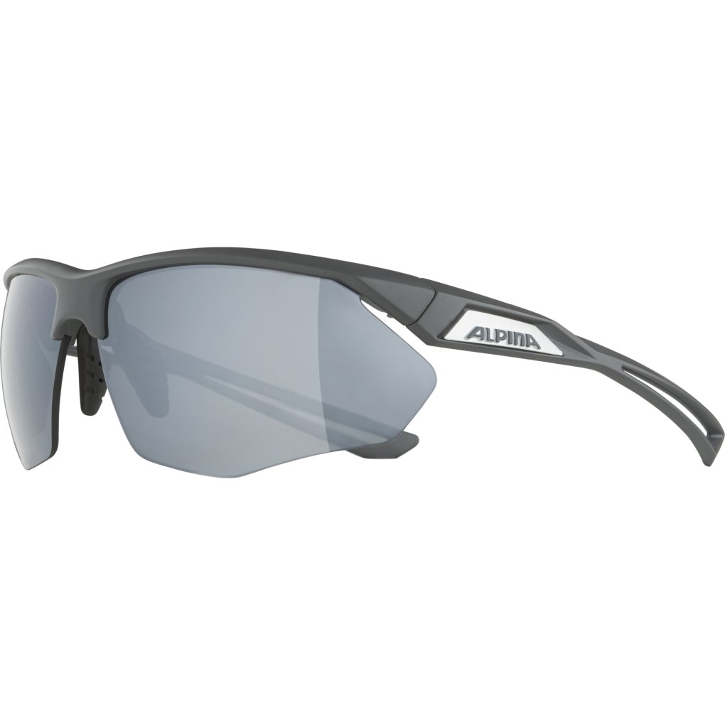 Alpina Nylos HR Glasses - midnight-grey matt/mirror silver
