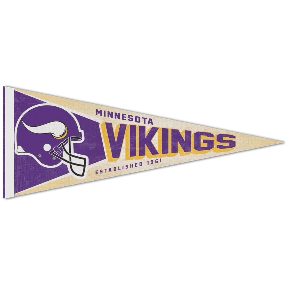 Minnesota Vikings Premium Throwback NFL Pennant