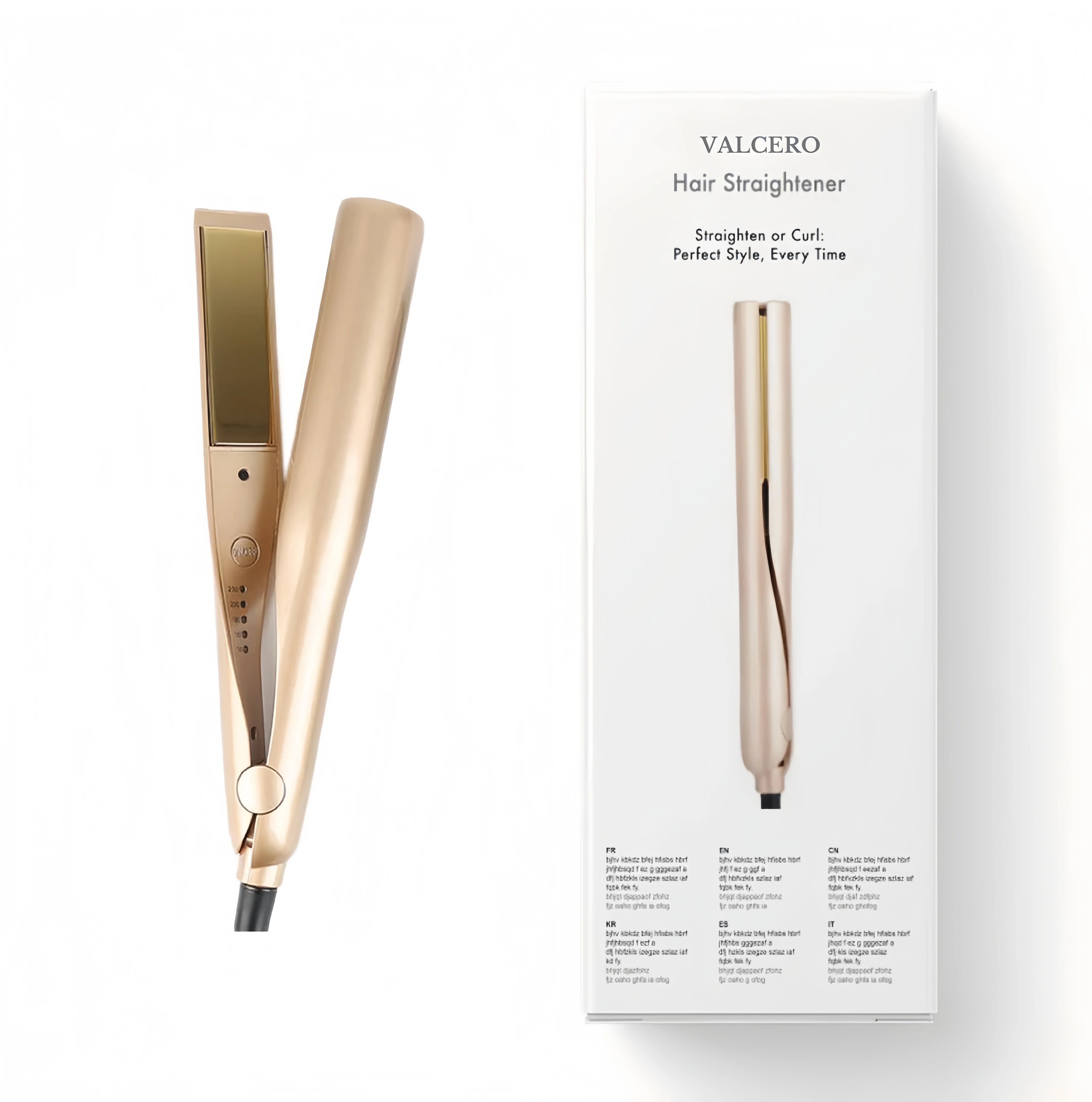 Valcero 2-in-1 Hair Straightener & Curler