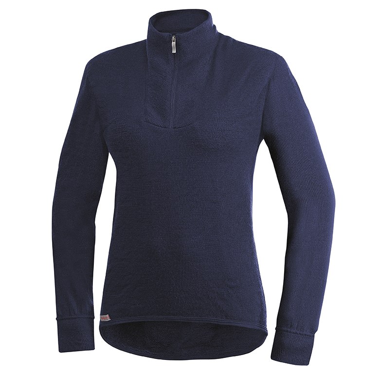 Woolpower Zip Turtleneck 400 Shirt Unisex - navy