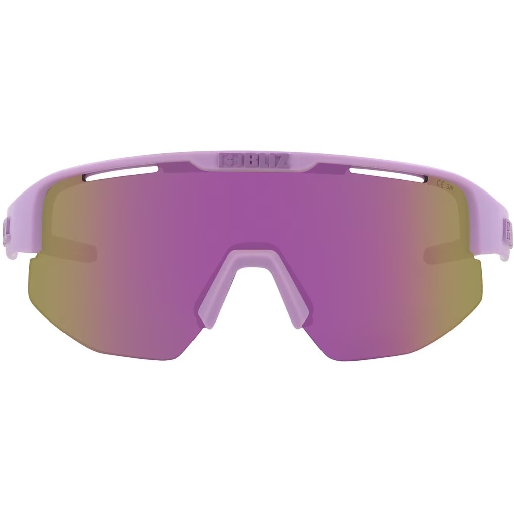 Bliz Matrix Small Glasses - Matte Purple - Brown Purple Mirror
