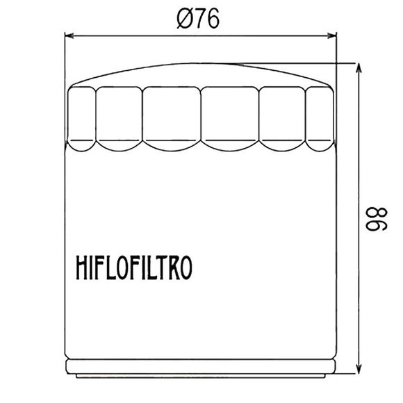 Filtre à huile HifloFiltro HF174B Type origineRef : HF0686 / 07120505