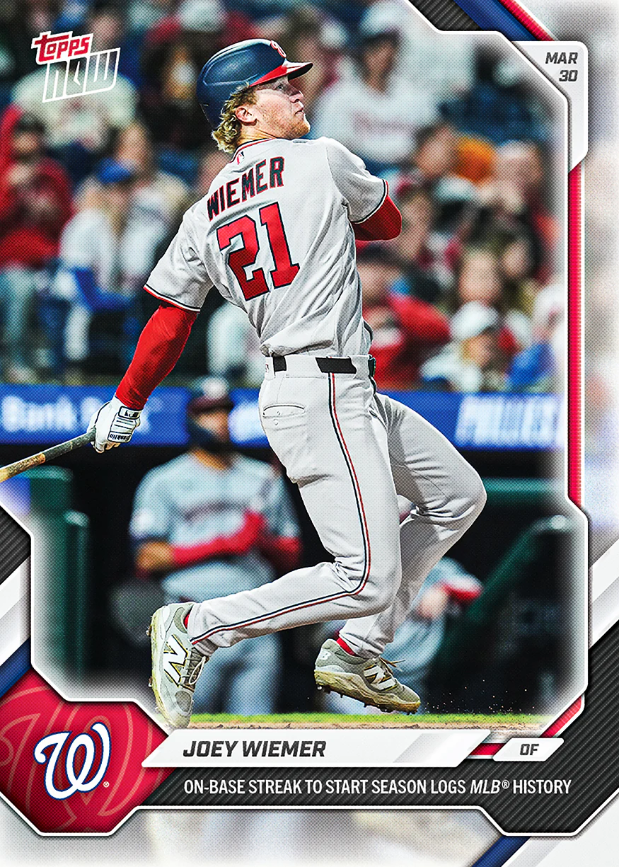 Joey Wiemer - 2026 MLB Topps NOW® - Card 30 - PR: 716