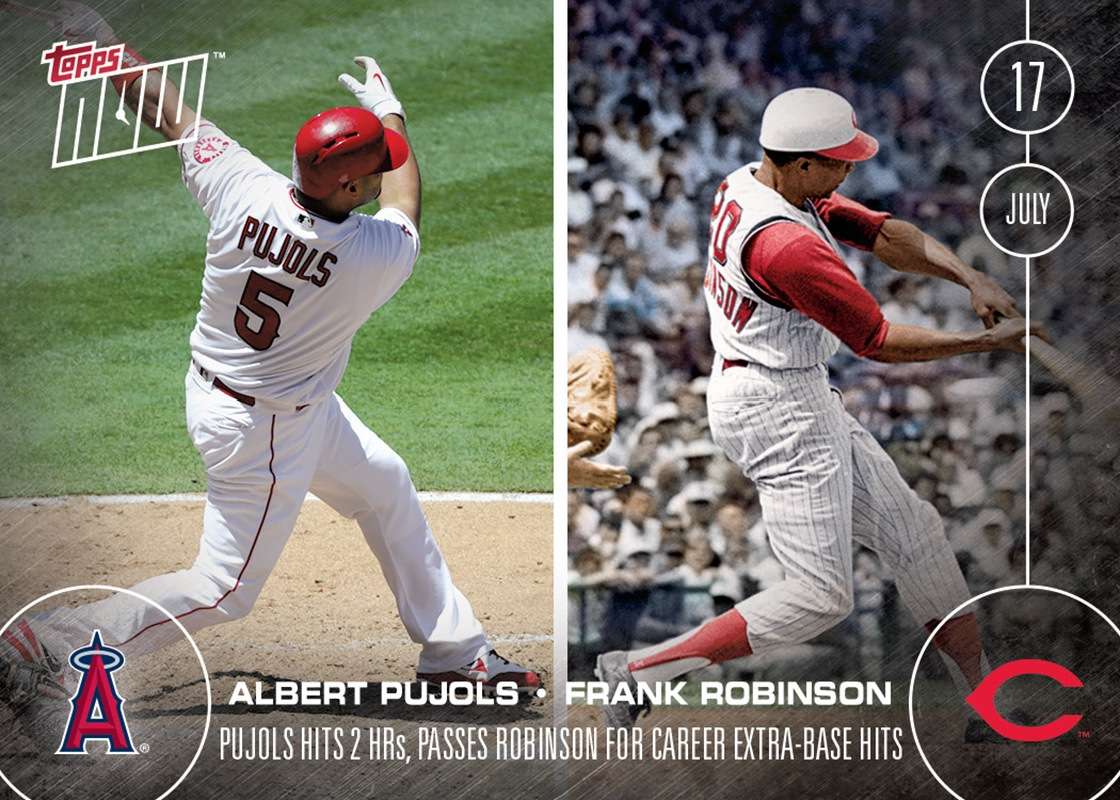 Albert Pujols/Frank Robinson - 7/17/16 TOPPS NOW® Card 260 - Print Run: 324