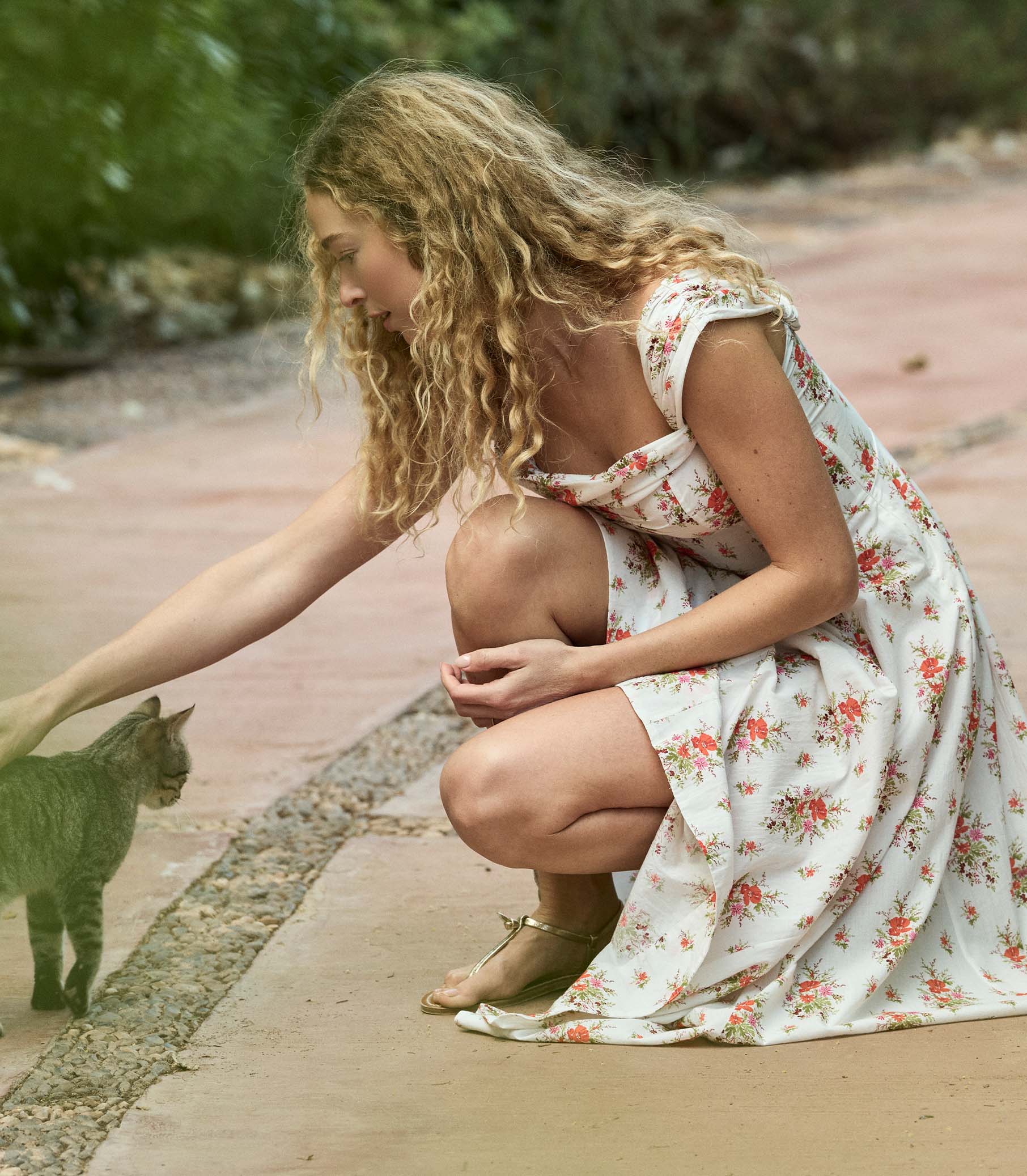 Clea Midi Dress - Rose Petit Bouquet de Chamonix