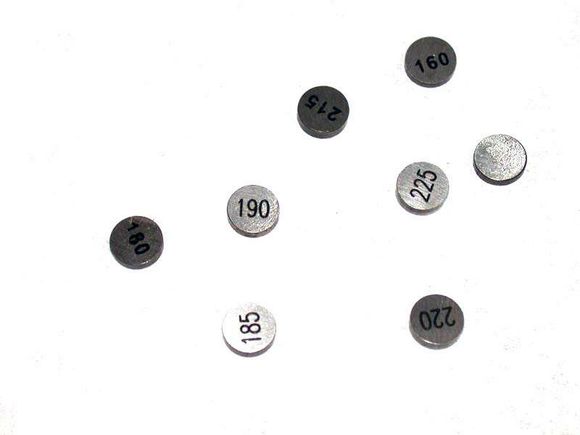 Hotcams Ø9,48x1.85mm valve tablet - 5 universal gameRef: Ho00118A / 1006596