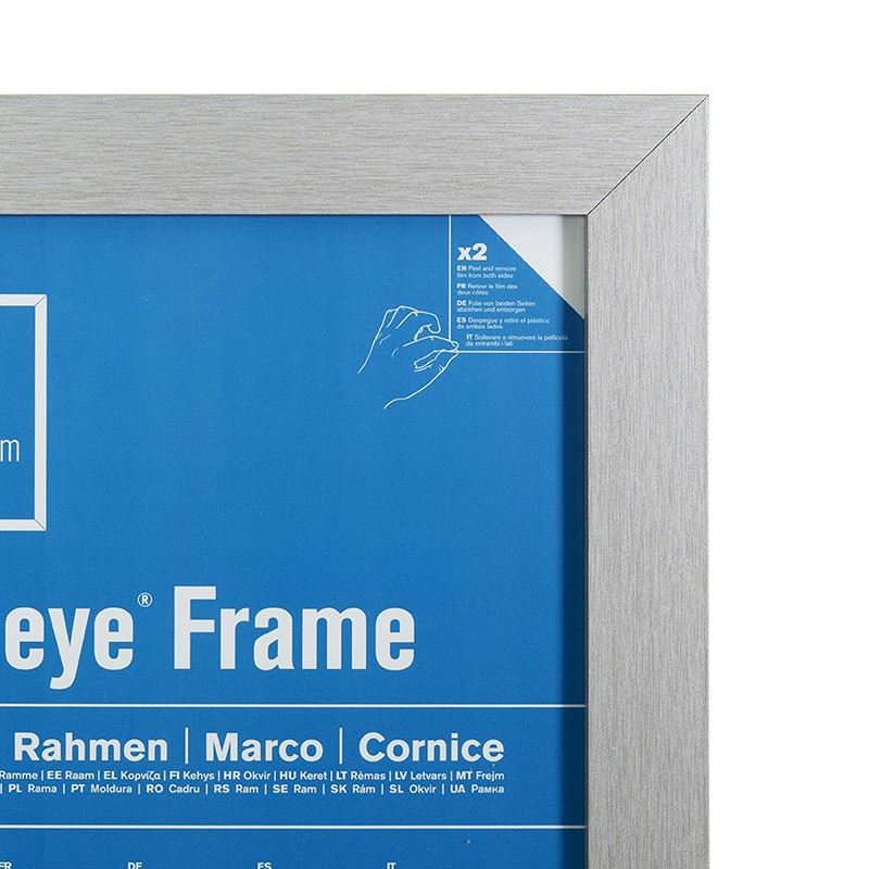 MDF Silver Frame A4 (21 x 29,7 cm)