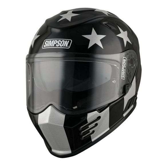 Simpson VENOM Full Face Helmet - Black / GrayRef: SIM0016