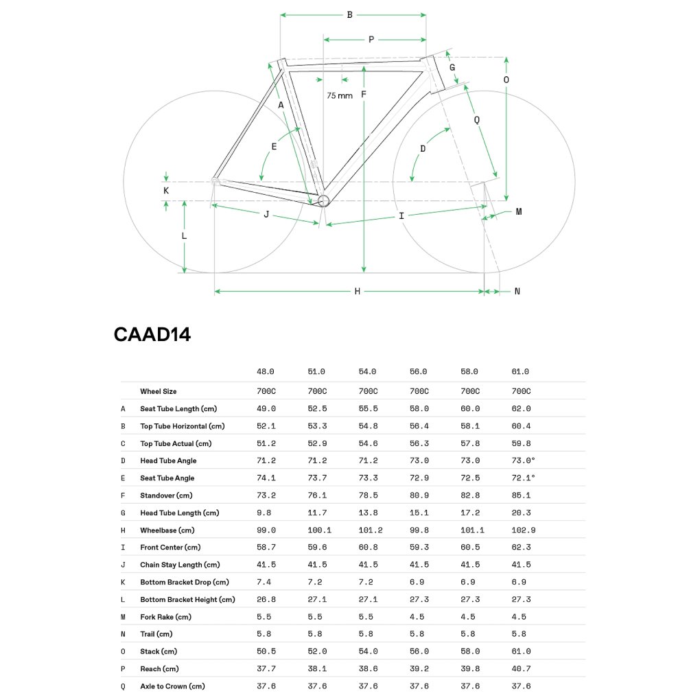 Cannondale CAAD14 - 1 - Roadbike - 2026 - raw