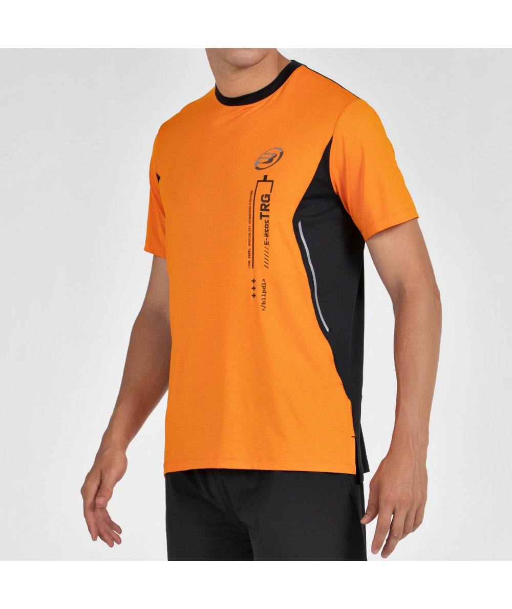 BULLPADEL BECERRE ORANGE T-SHIRT TWO-TONE FABRIC