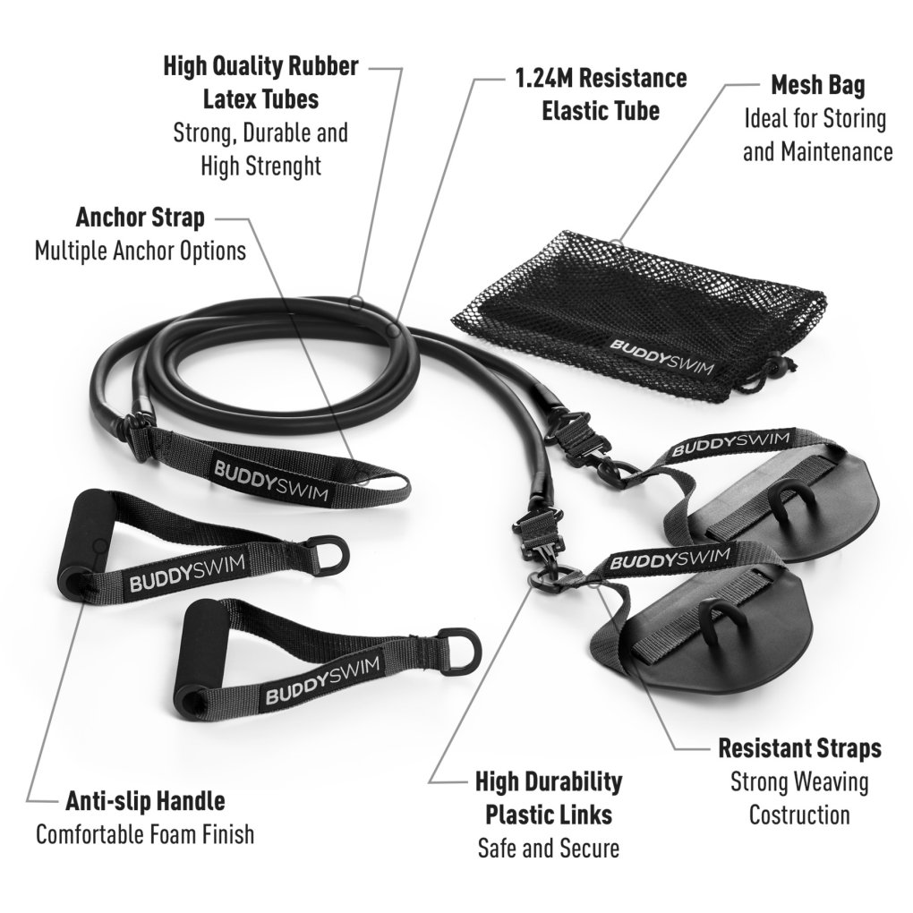 Buddyswim Super Stroke Dryland Cords 2.0 - x-heavy - black