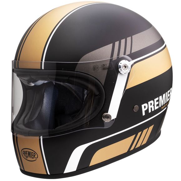 Casque intégral Premier TROPHY - BL - MATT - Noir / JauneRef : PE0305
