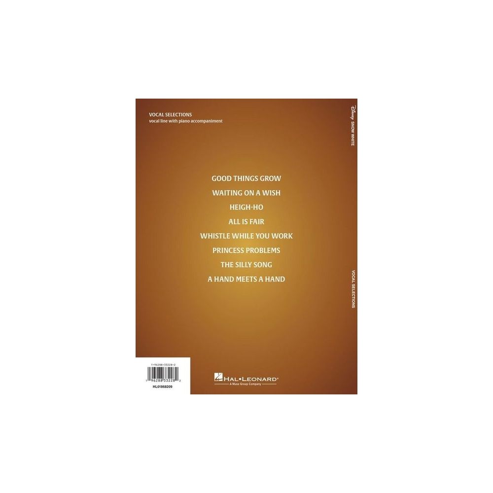 Hal Leonard Snow White Vocal Selections – Thomann Ireland