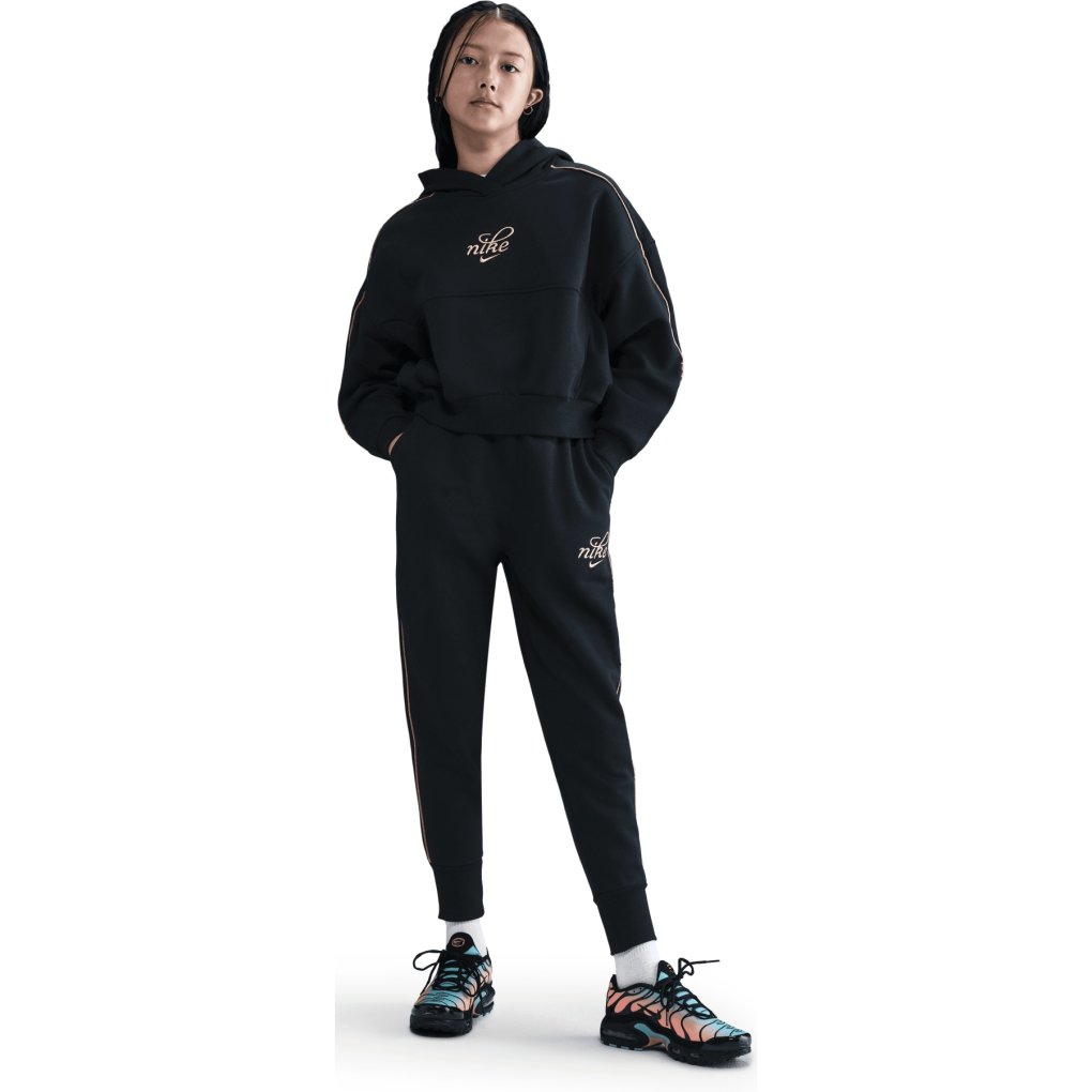 Nike Sportswear Club Fleece Oversized Jogger Pants Kids - black/metallic gold HV0423-010