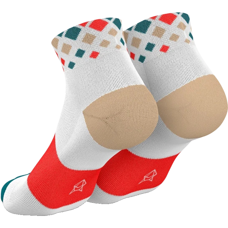 INCYLENCE Running Crystals Short Socks - White Inferno