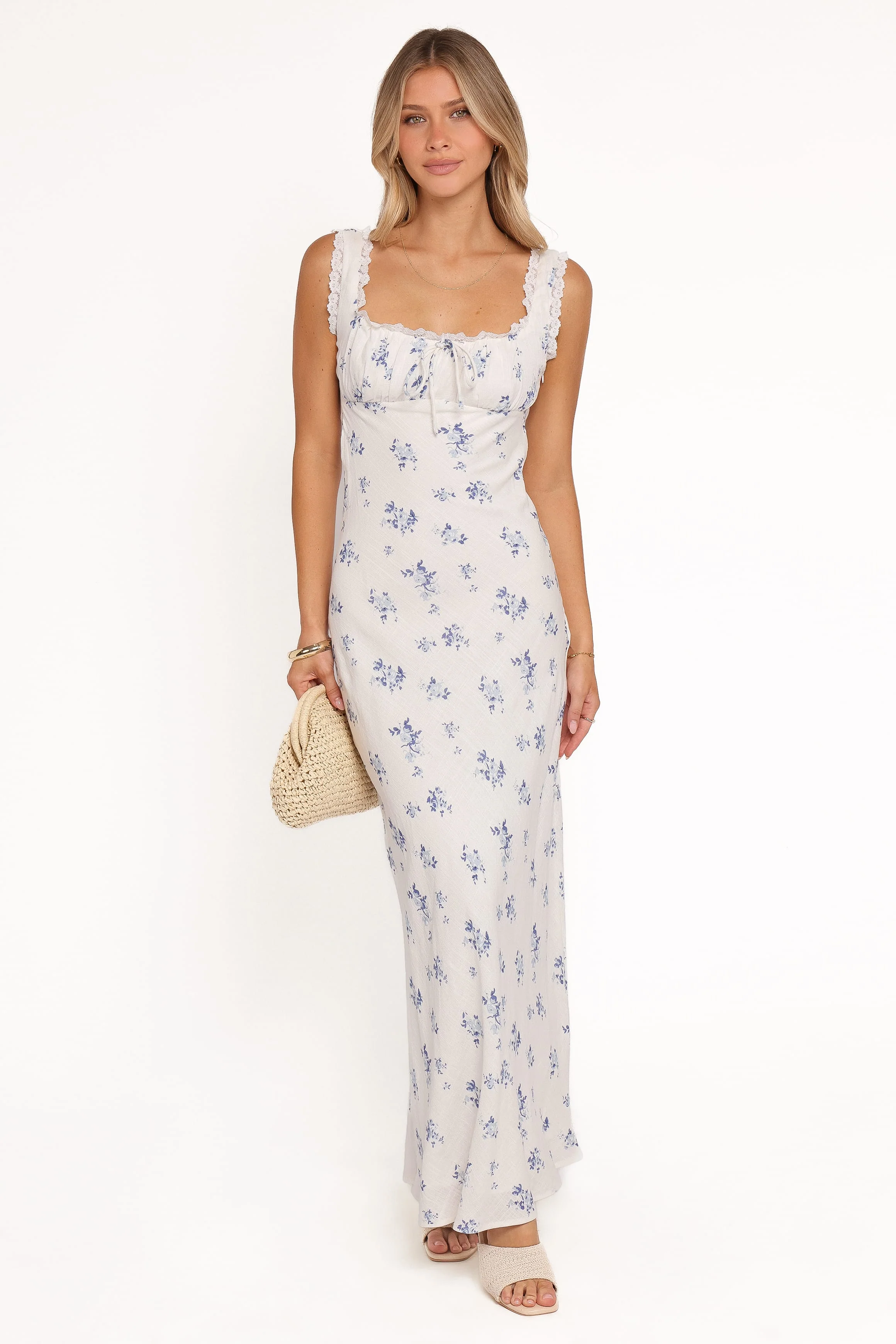 Sakara Maxi Dress - Blue Floral