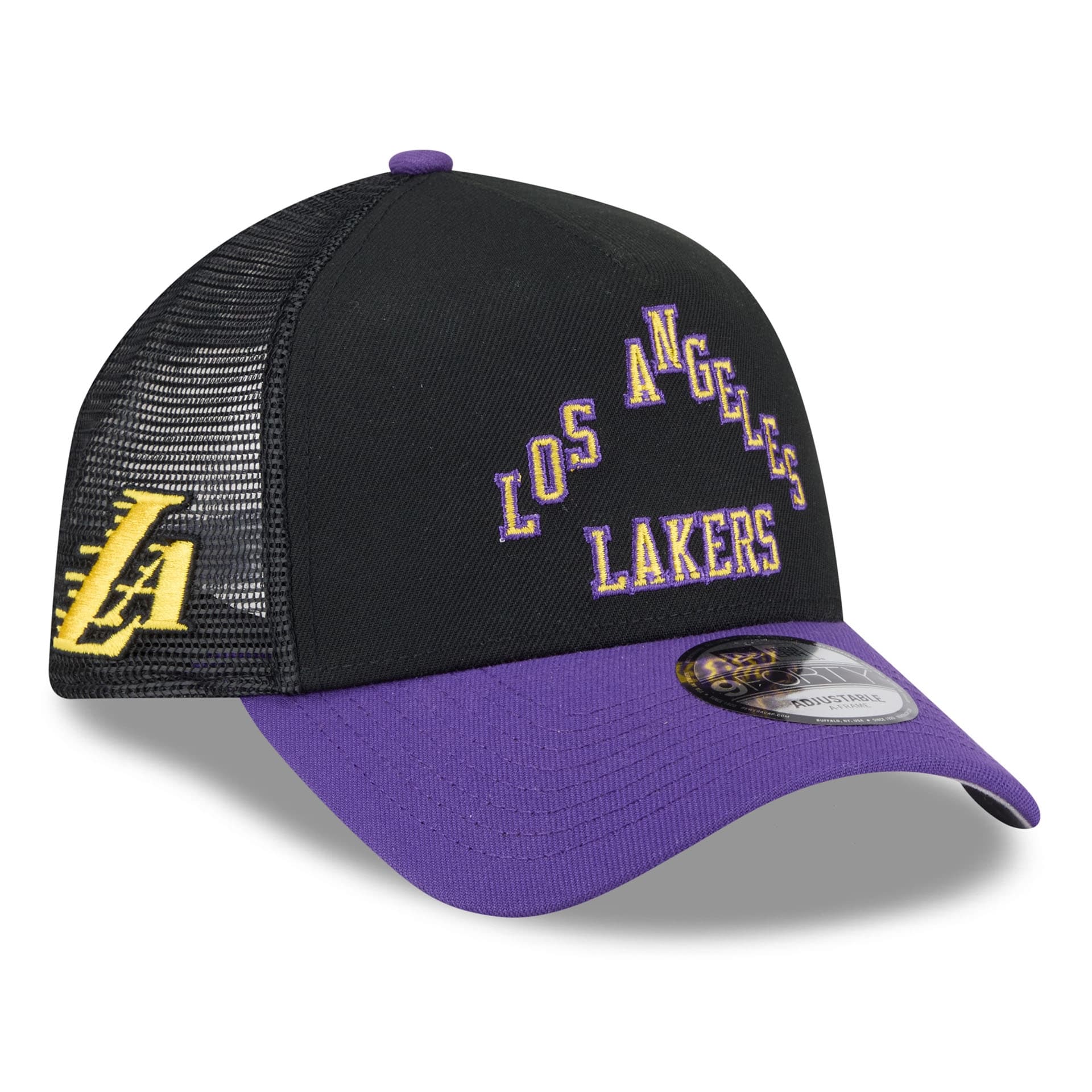 Los Angeles Lakers 2025-26 NBA City Edition 9FORTY A-Frame Trucker Cap
