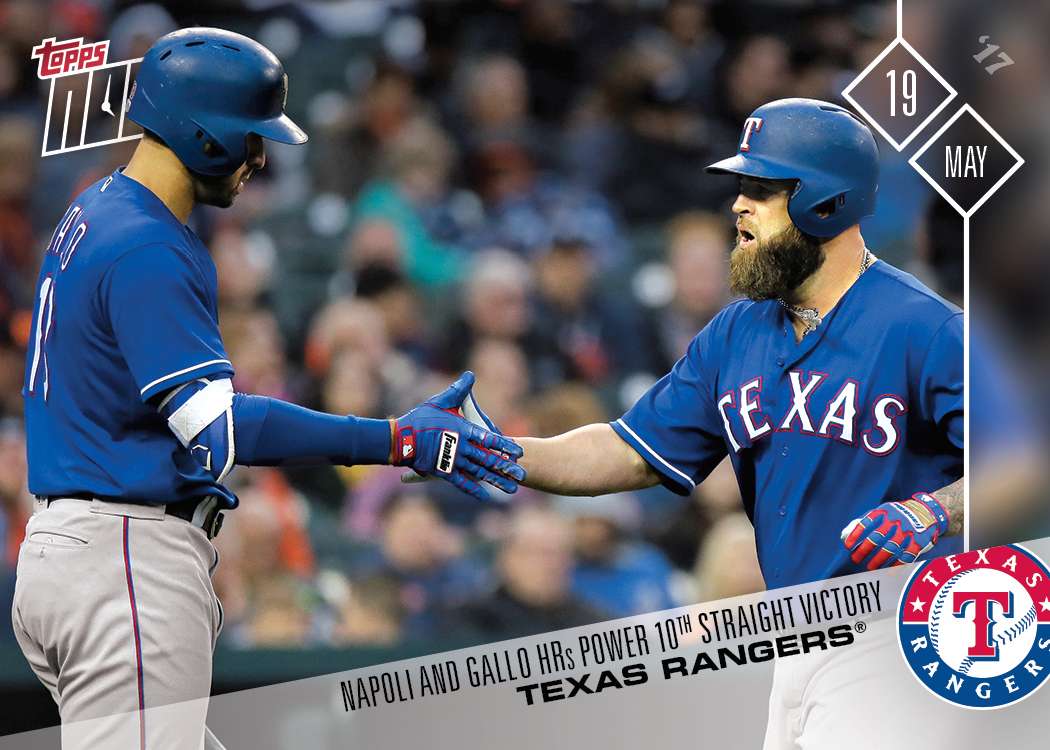 Mike Napoli - 05/19/2017 TOPPS NOW® Card 163 - Print Run: 185
