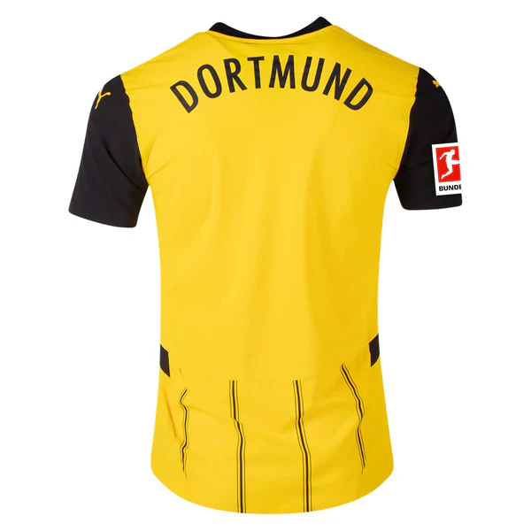 Borussia Dortmund Authentic Home Jersey w/ Bundesliga Patch 24/25 (Faster Yellow/ Black)