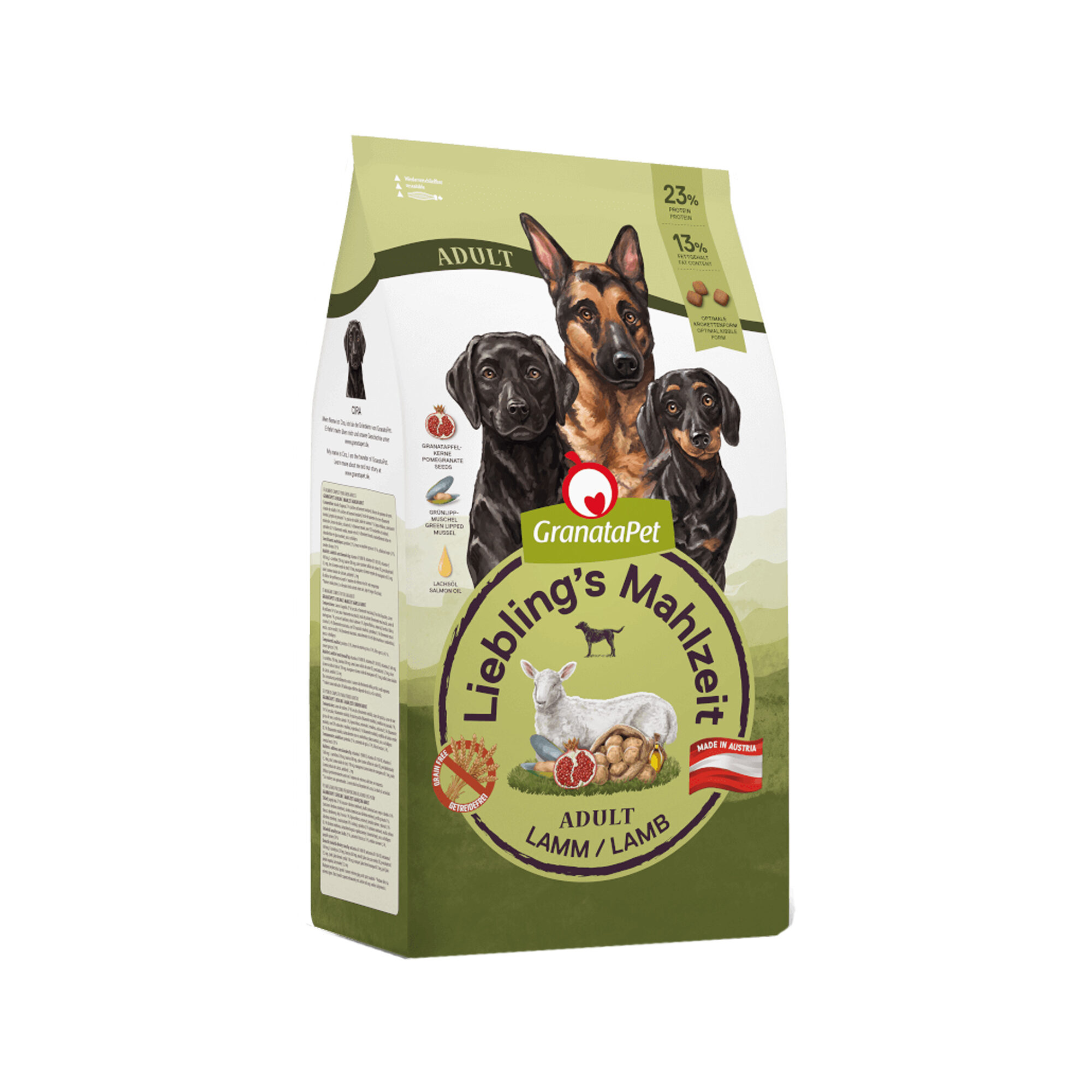 GranataPet Liebling's Mahlzeit Dog Food - Lamb - 10 kg