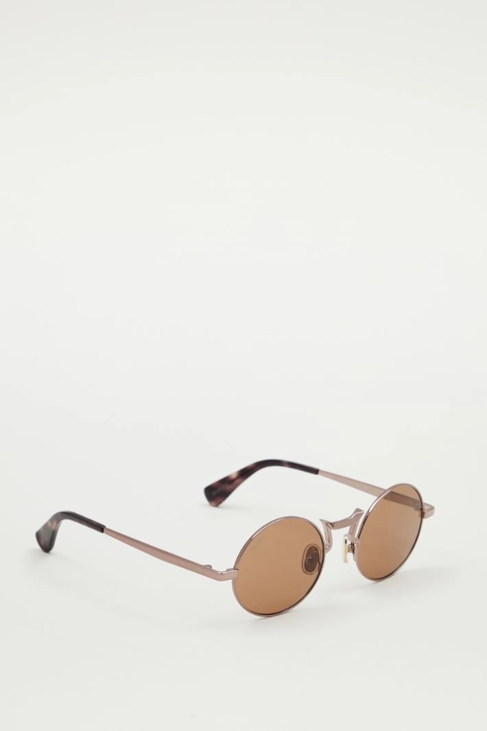 Round metal sunglasses - TERRACOTTA