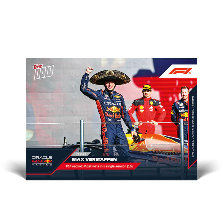 Topps UK - Max Verstappen - F1 record: Most wins in a single season (16) - F1 TOPPS NOW® Card #62