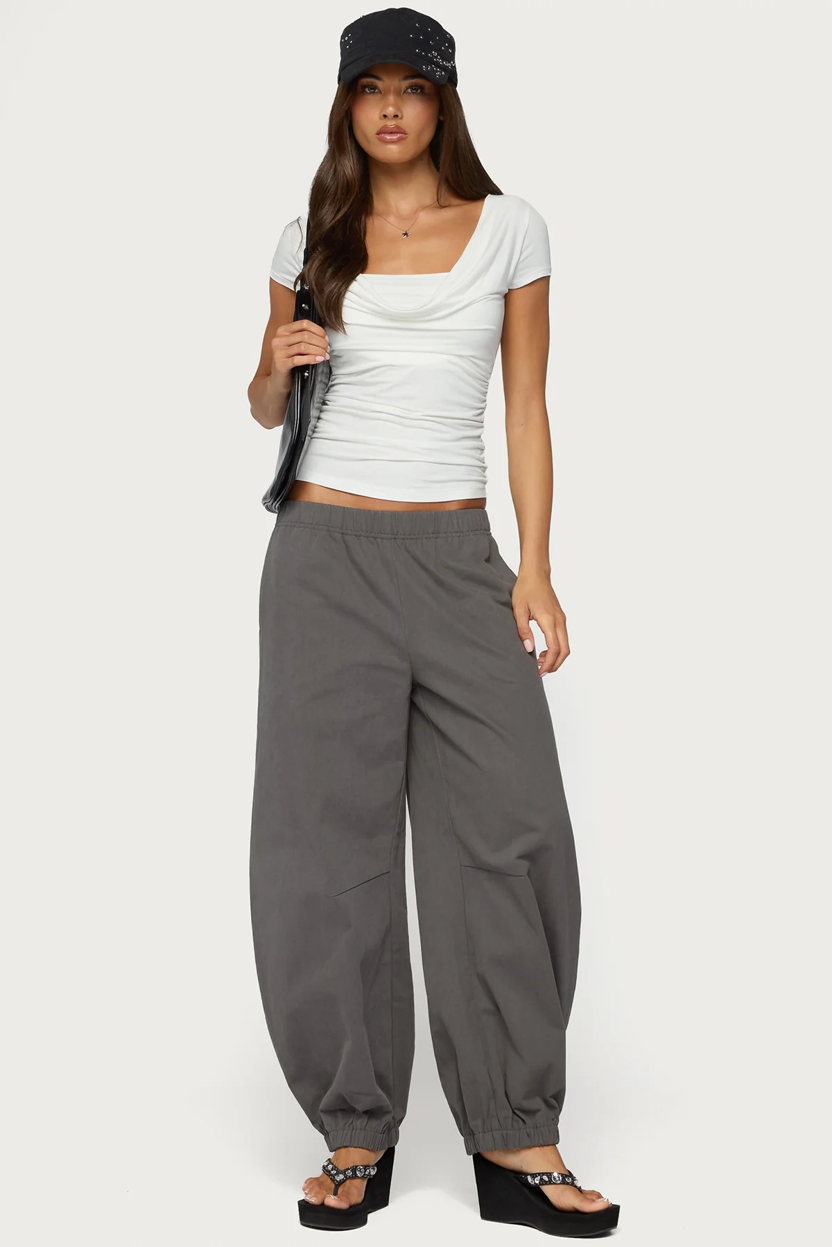 Yoya Layered Cowl Neck Top