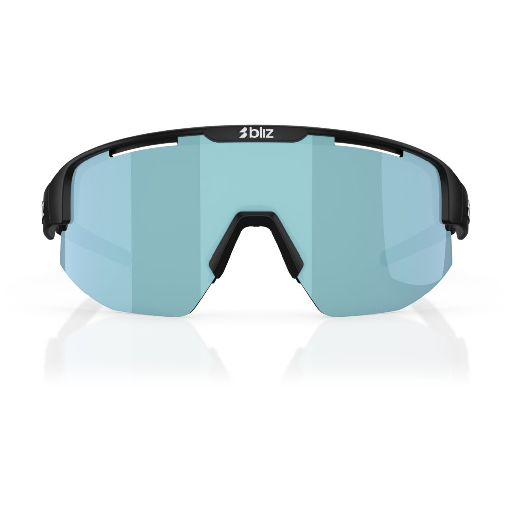 Bliz Matrix Glasses - Matt Black - Smoke Ice Blue Multi