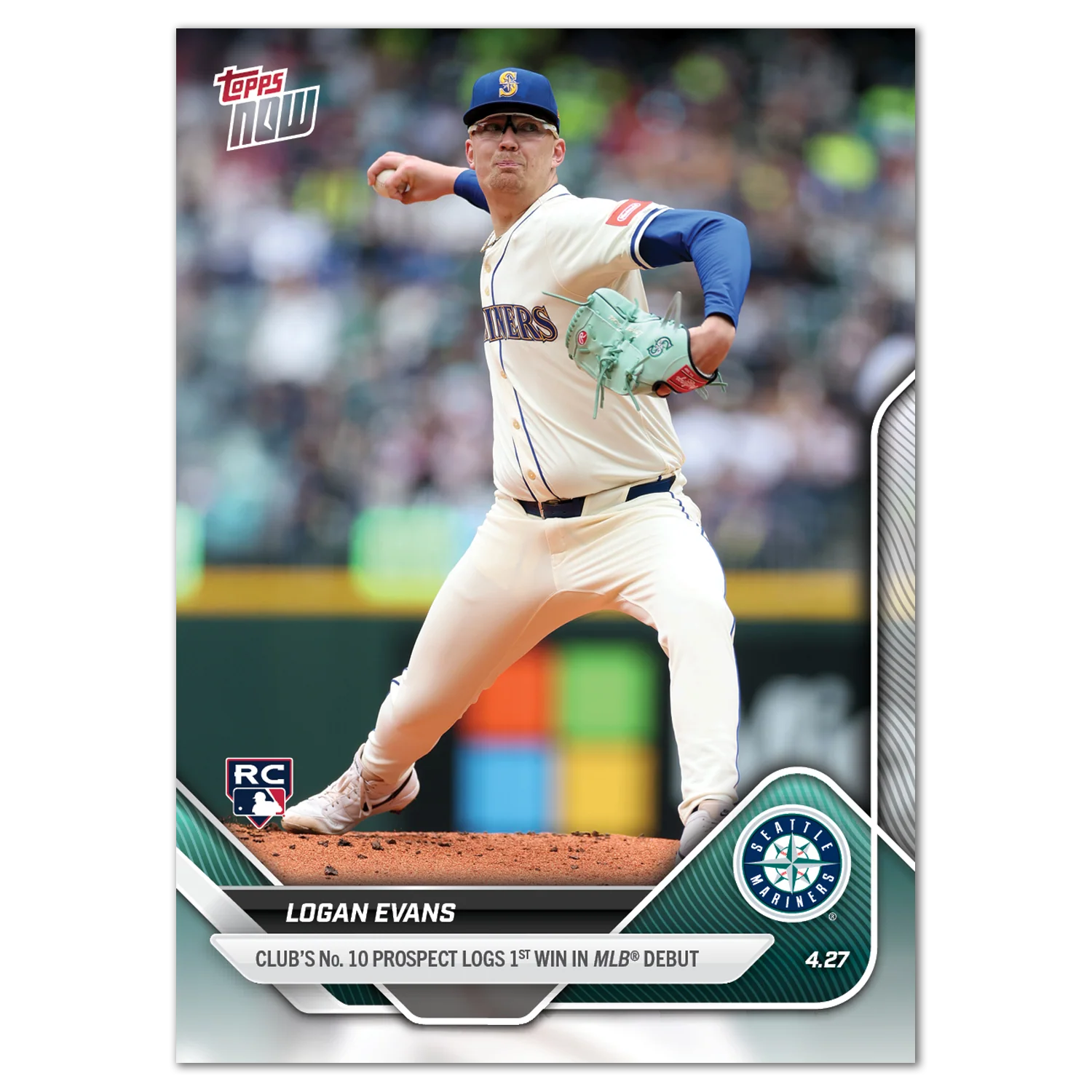 Logan Evans - 2025 MLB Topps NOW® - Card 115