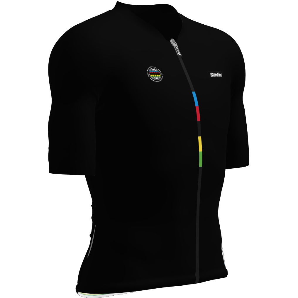 Santini UCI World Champion Mondo Jersey Men RE94075SMONDO - black NE