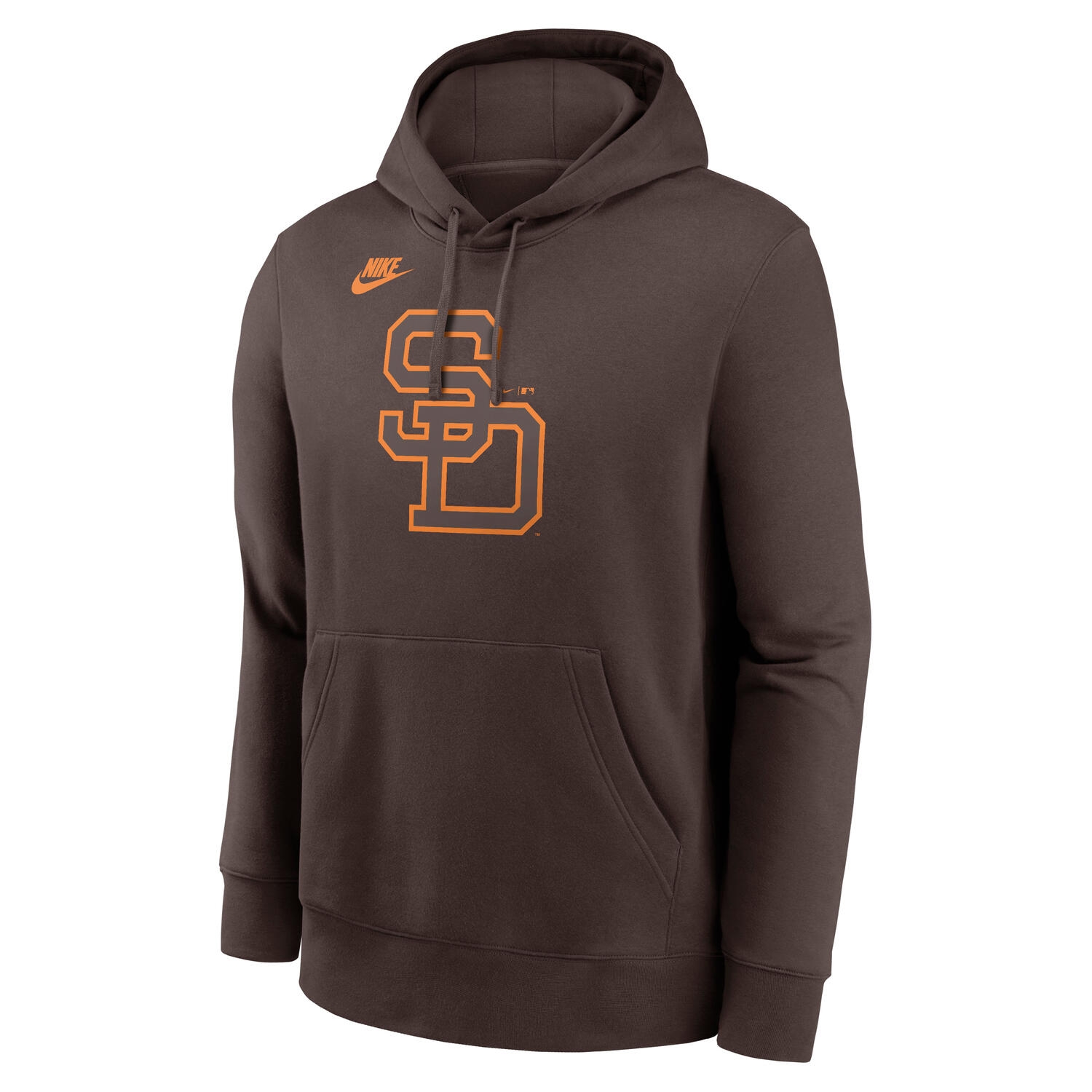 San Diego Padres 1969 Cooperstown Club MLB Hoodie Brown